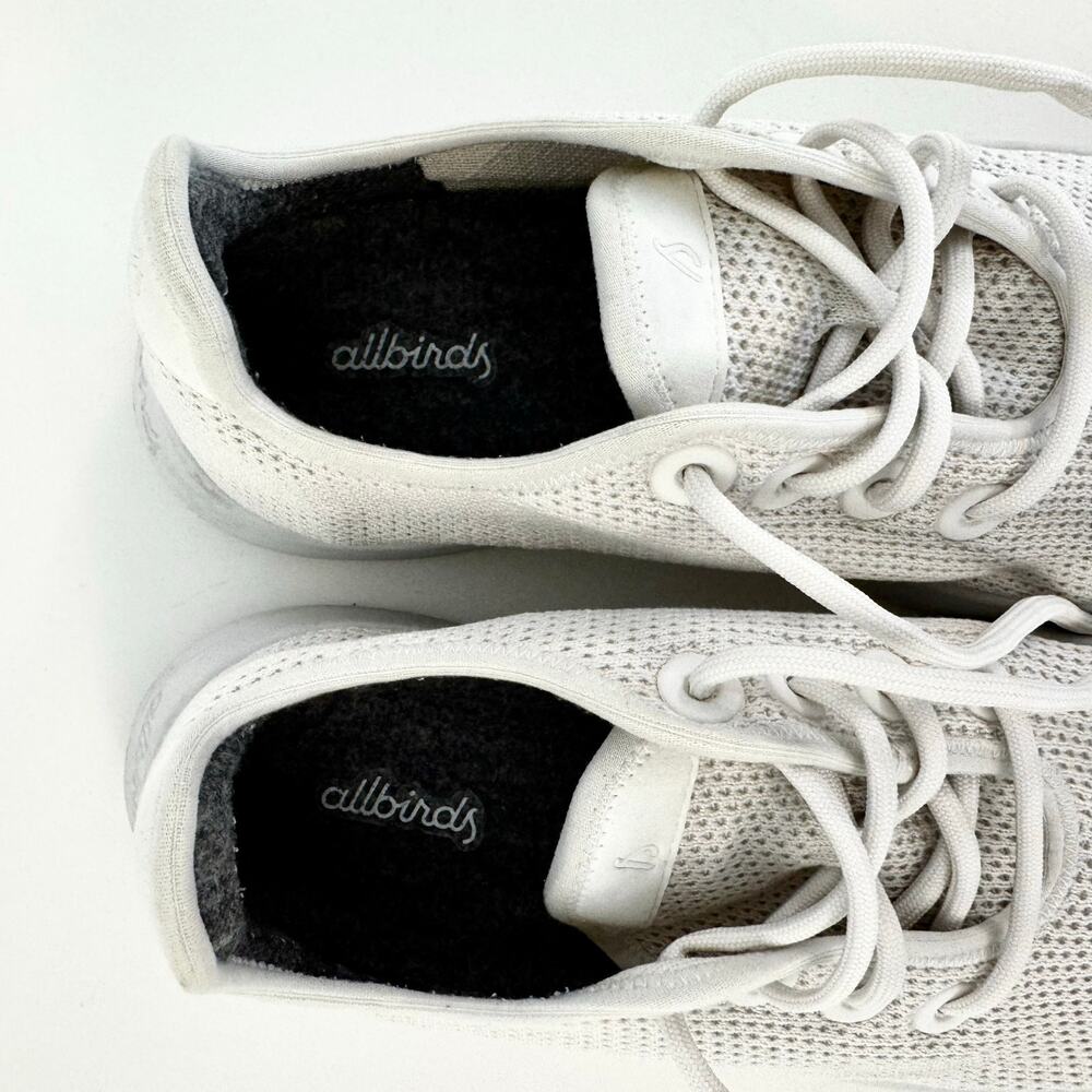 Allbirds Tree Runners Athletic Everyday Shoes Lace-Up Sneakers White Women's 10 - Picture 5 of 8